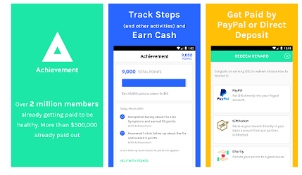 achievement get paid to walk app