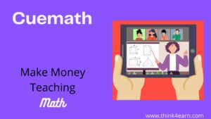 cuemath teacher make money
